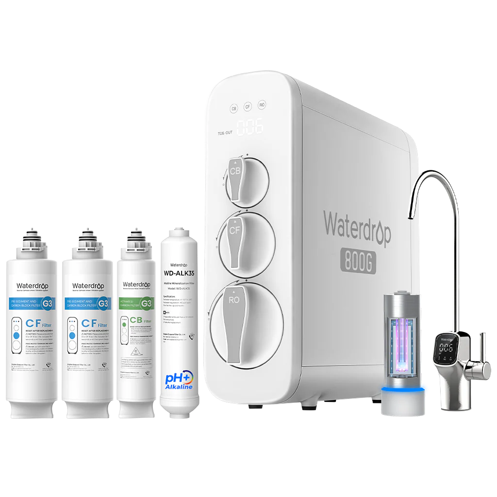 Waterdrop G3P800 Tankless RO System with UV Light, Complete Filtration Set - Image 3