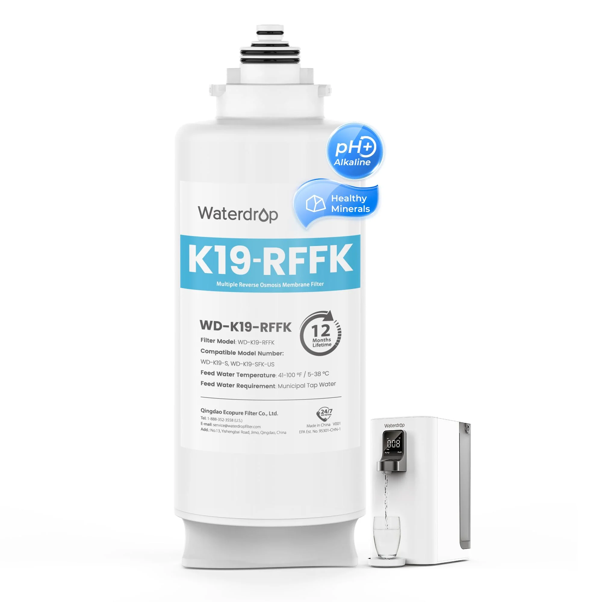 Remineralization Alkaline Water Filter for Countertop RO System K19-SFK - Image 11