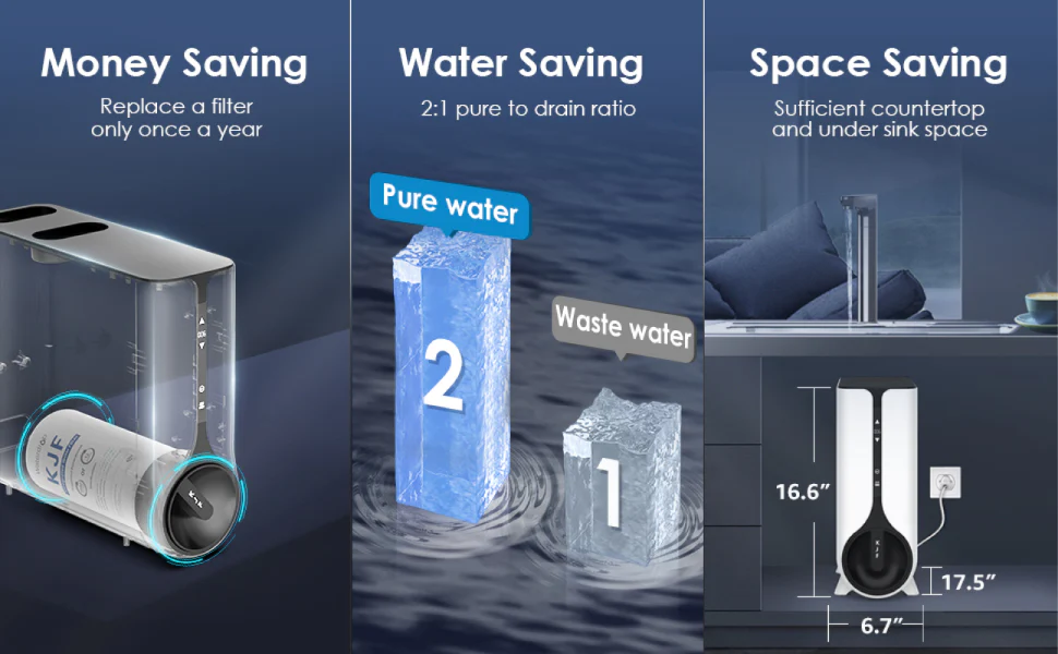 Waterdrop K6 Instant Hot RO Water Dispenser, with Replacement Filter - Image 10