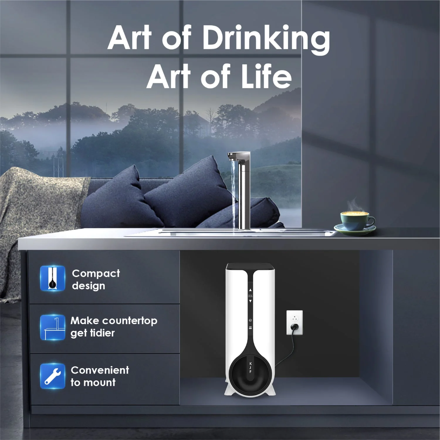 Waterdrop K6 Instant Hot RO Water Dispenser, with Replacement Filter - Image 11