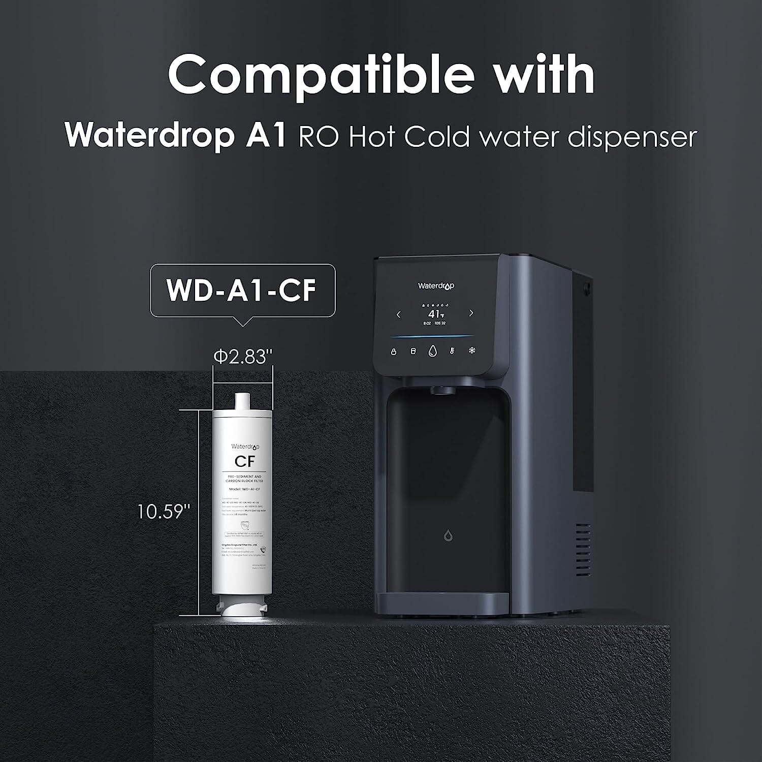 WD-A1-CF Filter for A1 RO Hot Cold Water System - Image 3