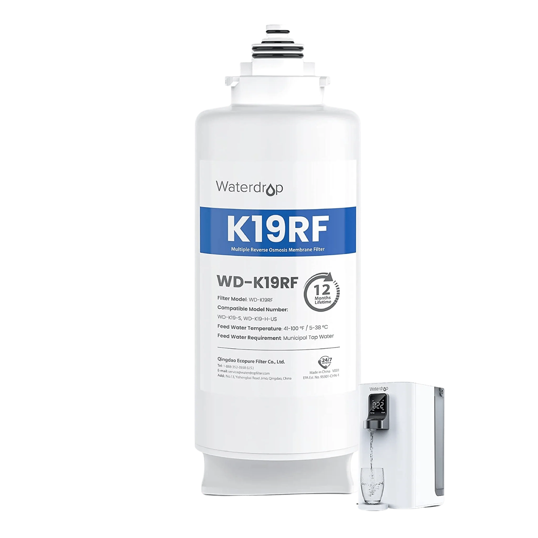 WD-K19RF Filter for Waterdrop K19 Countertop Reverse Osmosis System - Image 7