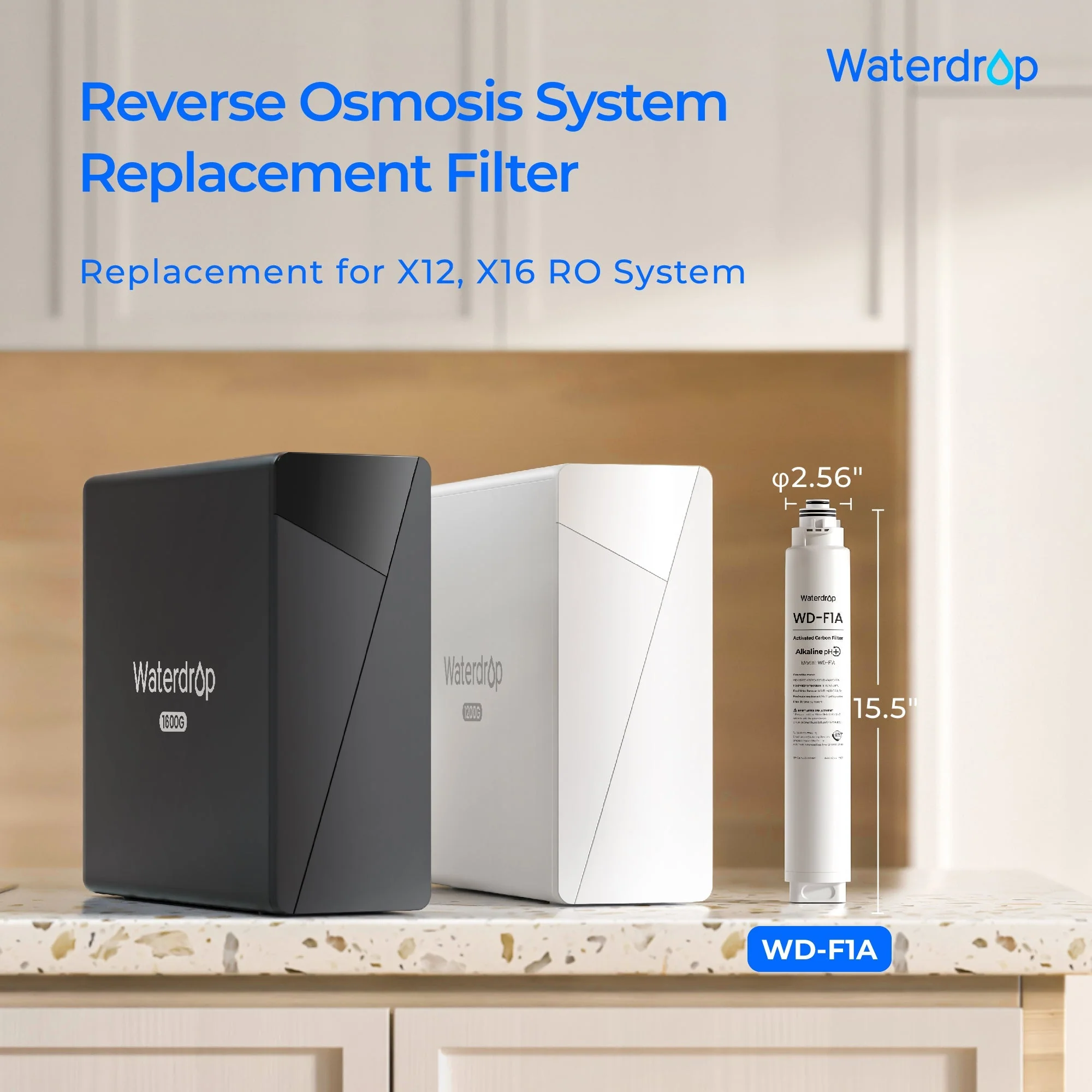 Waterdrop X12 RO System Replacement Filter Combo Set - 1200GPD - Image 3