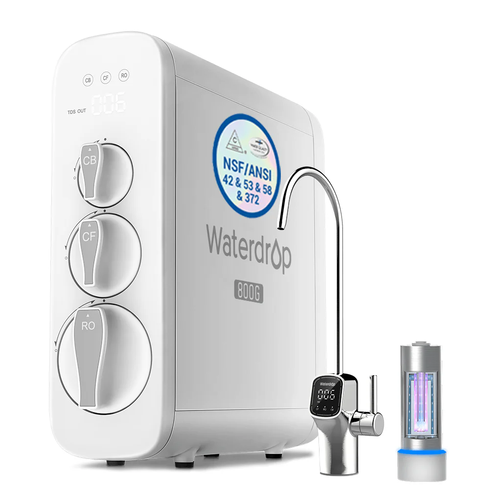 800 GPD Tankless RO System with UV Sterilizing Light - Waterdrop G3P800 - Image 10