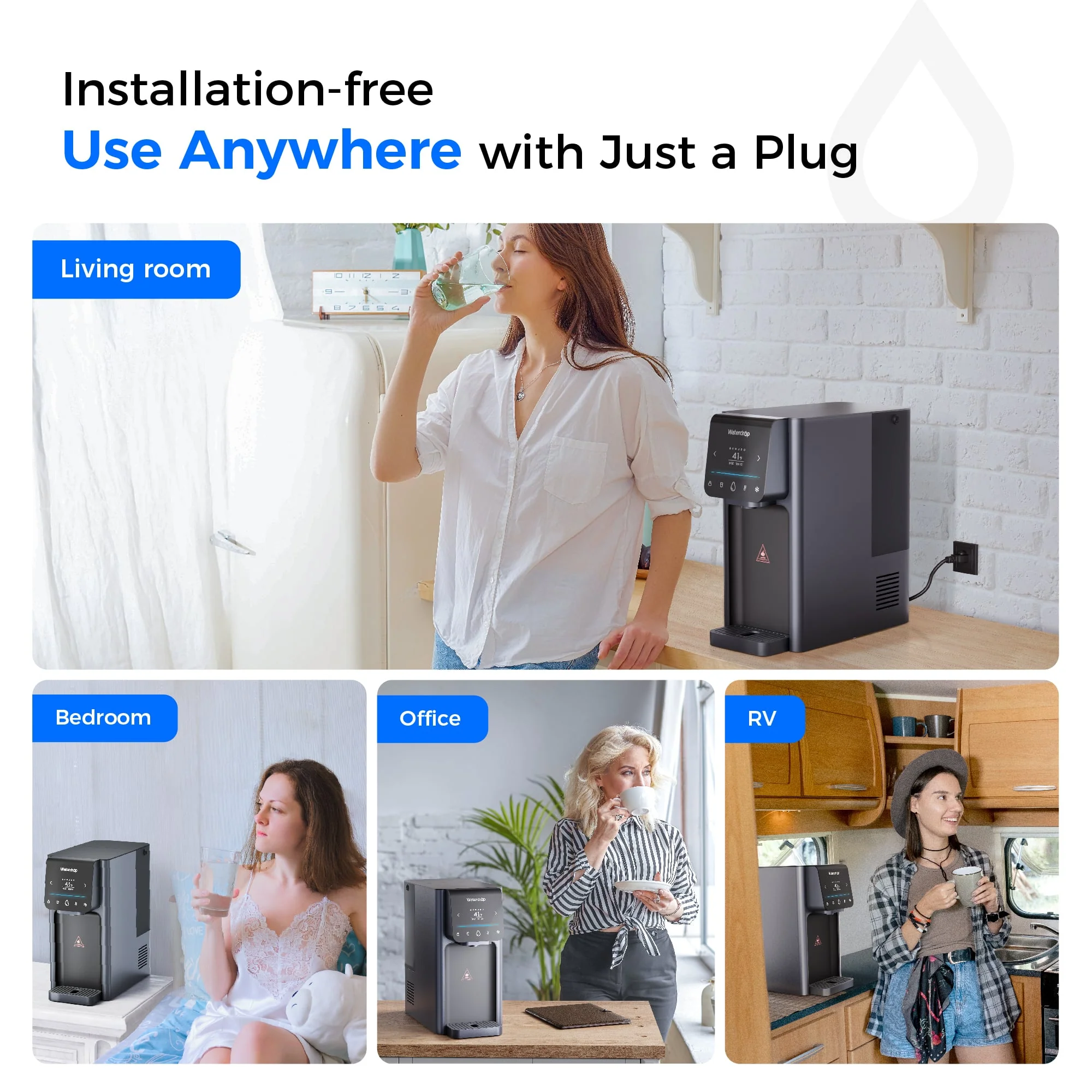 Waterdrop A1 Reverse Osmosis Hot Cold Water Dispenser - Image 9